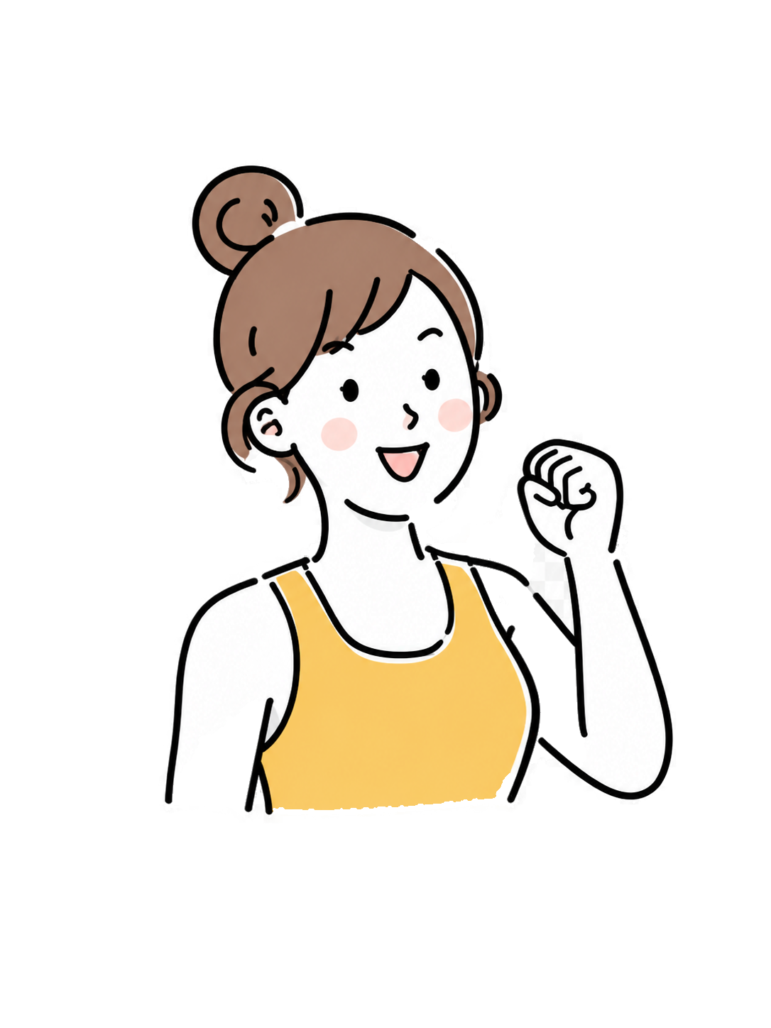 トレーニングを継続する女性