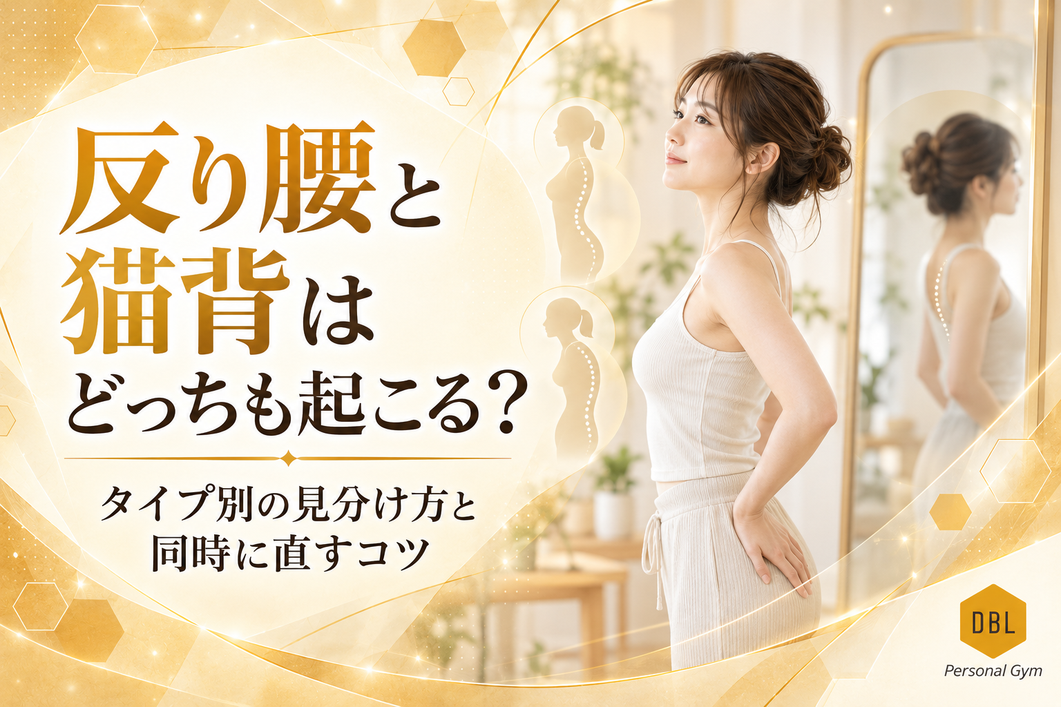 反り腰と猫背はどっちも起こる？タイプ別の見分け方と同時に直すコツ